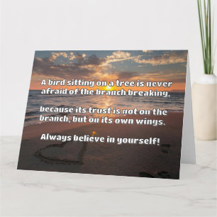 Carte Croyance Empath Citation d'encouragement positif