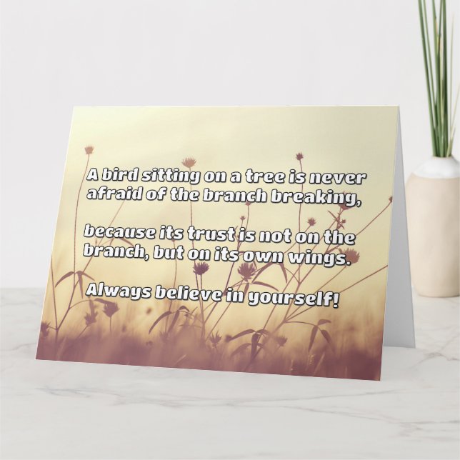 Carte Croyance Empath Citation d'encouragement positif (Devant)