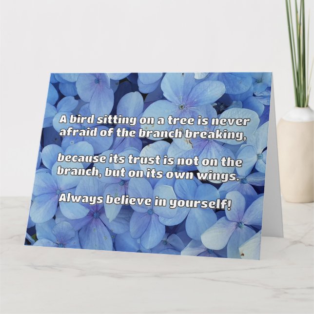 Carte Croyance Empath Citation d'encouragement positif (Devant)