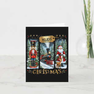 Carte Croyez En La Magie De Noël Train Nutcracker