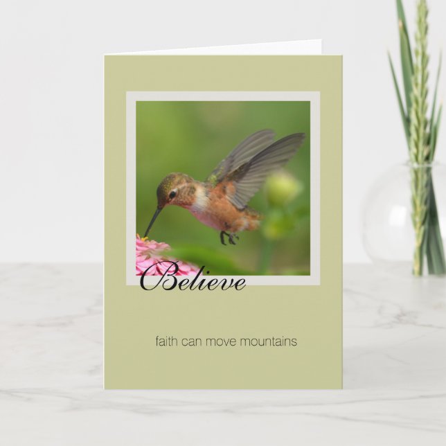 Carte Croyez le colibri (Devant)