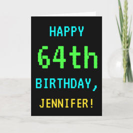 Carte Cru d'amusement/anniversaire rétro regard de jeu