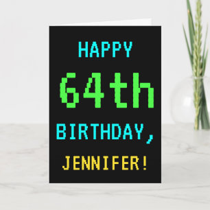 Carte Cru d'amusement/anniversaire rétro regard de jeu