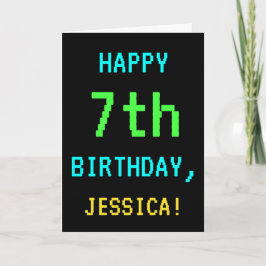 Carte Cru d'amusement/anniversaire rétro regard de jeu