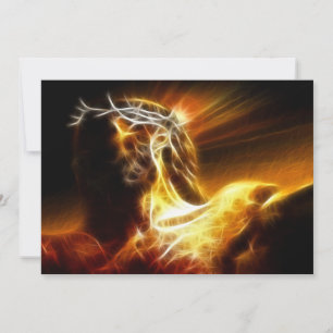 Carte Crucifixion Jésus Dramatique