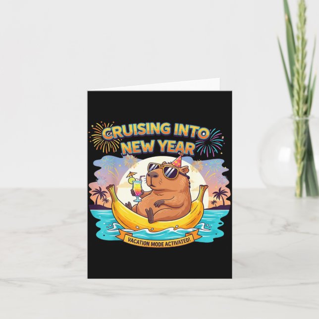 Carte Cruising Into 2026 New Years Eve Party Matching Fa (Devant)
