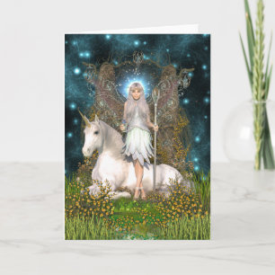 Carte Crystal Fairy & Unicorne Card