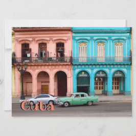Carte Cuba La Havane Architecture et voiture