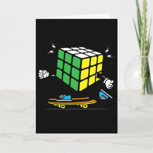 Carte Cube de sciences de puzzle skateboard Kawaii skate