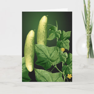 Carte Cucumber Garden Grey Card 2