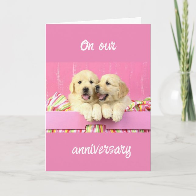 CARTE "CUDDLE" SUR NOTRE ANNIVERSAIRE (Devant)