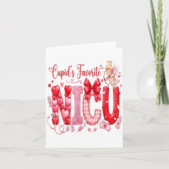 Carte Cuds Favorite Nurse Nicu Valentines Day Shirt Nurs (Devant)