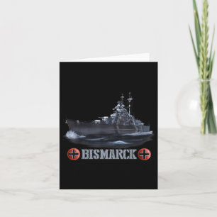Carte Cuirassé allemand de la Seconde Guerre mondiale Bi