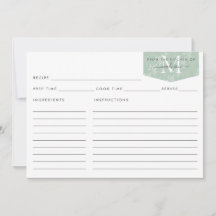 Cuisine Monogramme Script Turquoise Floral Foliage