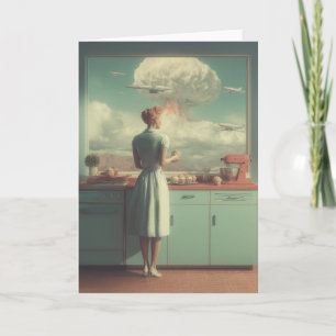Carte Cuisine Rétro Atomique Art Surréaliste