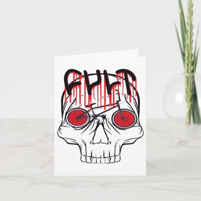 Carte Cult Bmx Halloween Costume Cadeau Pour Femmes Fill (Devant)
