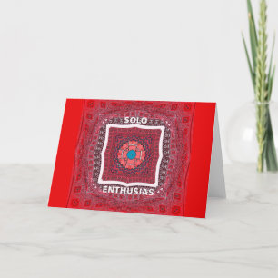 Carte Culture traditionnelle sindhi Ajrak Art Motif Impr