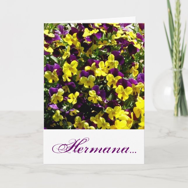 Carte Cumpleaños de la Hermana (Devant)