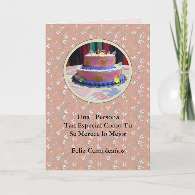 Carte Cumpleaños para una persona mual special (Devant)
