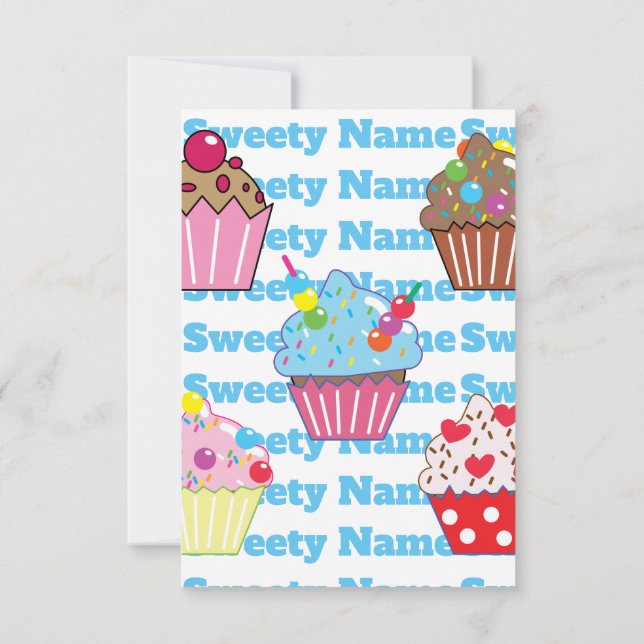 Carte cupcake (Dos)