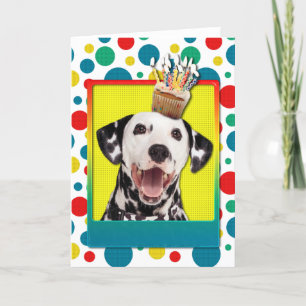 Carte Cupcake anniversaire - Dalmatie