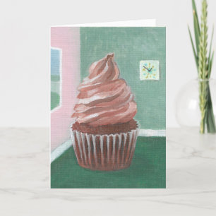 Carte Cupcake au chocolat