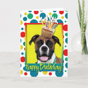 Carte Cupcake d'anniversaire - Boxe - Vindy