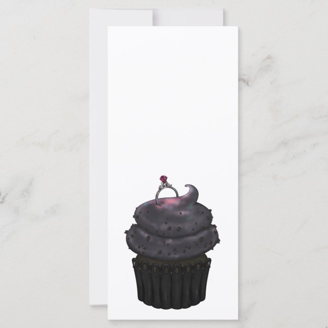 Carte Cupcake Fiançailles doux (Devant)
