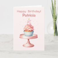 Carte Cupcake personnalisée 5e anniversaire