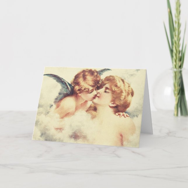 Carte Cupidon et baiser de psyché (Devant)