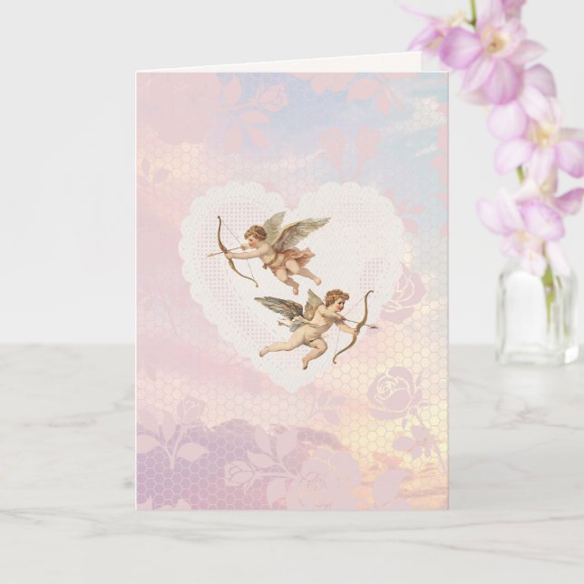 Carte Cupid's Arrow Valentine's Day Card (Orchidée)