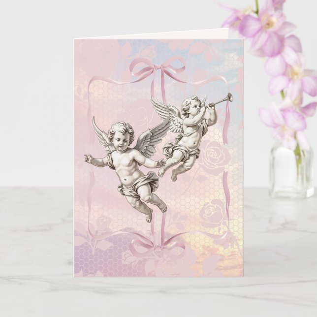 Carte Cupid's Triumph Valentine's Day Card (Orchidée)