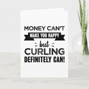 Carte Curling vous rend heureux cadeau amusant