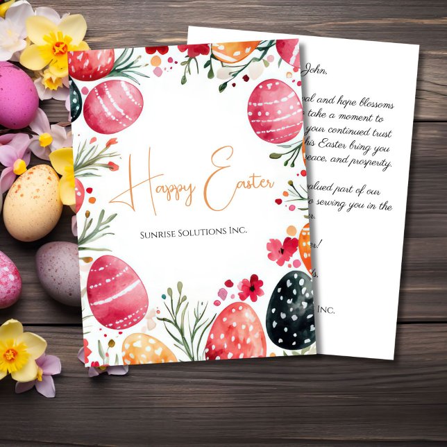 Carte Custom Corporate Easter Greeting Card (Créateur téléchargé)