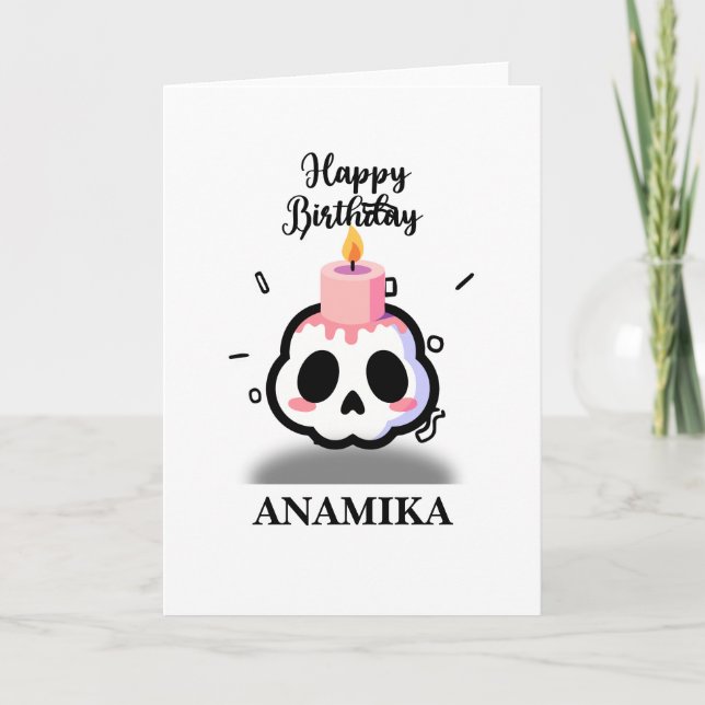Carte Custom Name Birthday (Devant)
