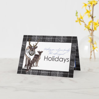 Carte Custom Reindeer Deer Christmas Holiday Magical 