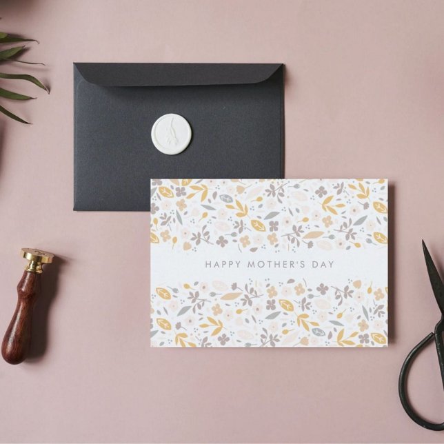 Carte Custom Text Floral Confetti Meilleure journée des  (Créateur téléchargé)