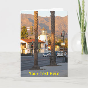 Carte Customisable Santa Barbara California