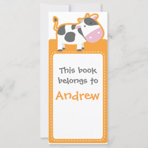 Carte Customisé*Livre des Signets de vache
