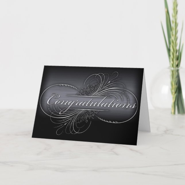 Carte Customisez votre propre design de graduation argen (Devant)