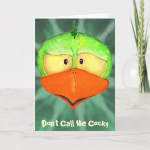 Carte Customizable Cocky Greeting Card