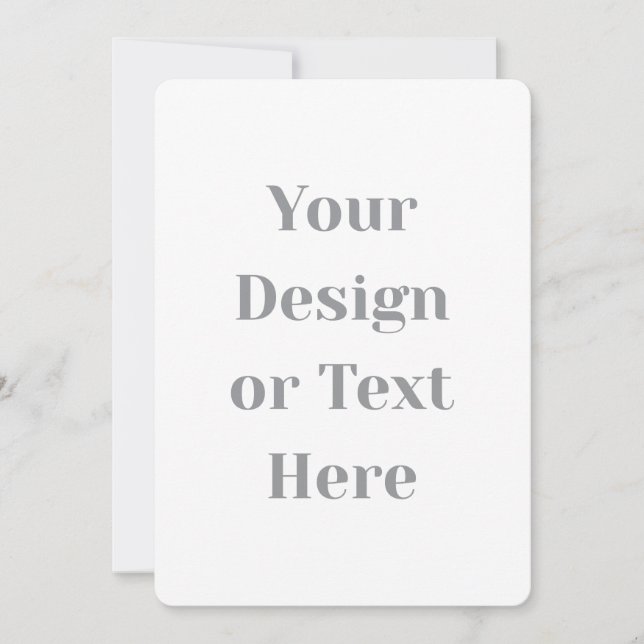 Carte Customizable Your Design or Text Here Personalized (Devant)