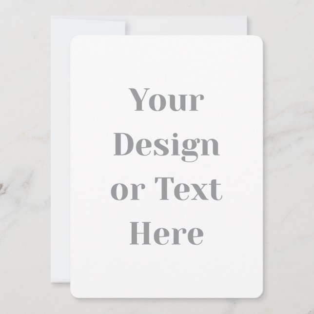 Carte Customizable Your Design or Text Here Personalized (Devant)