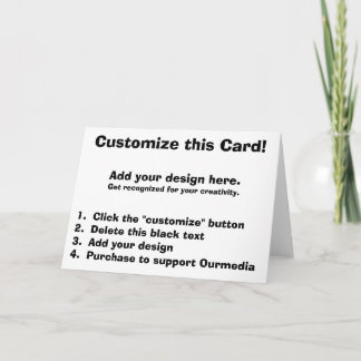 Carte Customize this card !