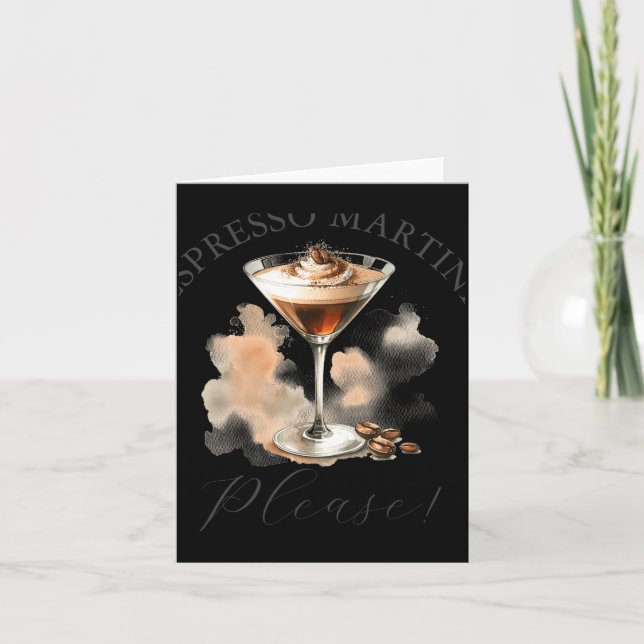 Carte Cute And Funny Espresso Martini  (Devant)