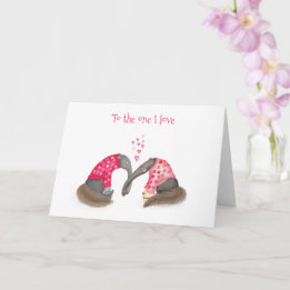Carte Cute anteaters in love Valentine's Day card