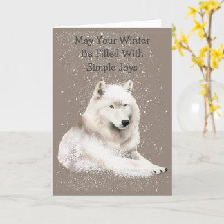 Carte Cute Arctic Pals Snowy Winter Greeting Card