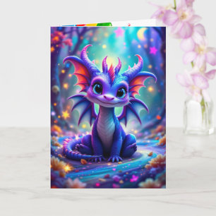 Carte Cute Birthday Dragon Ajouter Nom Et Votre Signatur