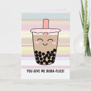 Carte Cute Boba Milk Tea Pun