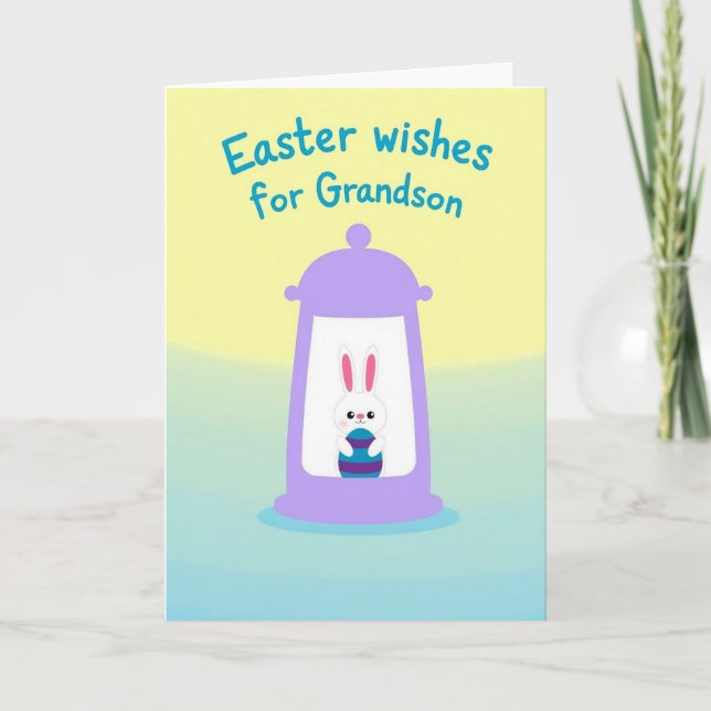 Carte Cute Bunny Greetings Card (Devant)